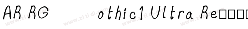 AR RGothic1 Ultra Re字体转换